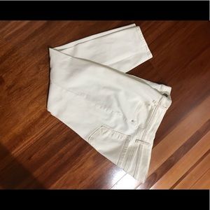 Ann Taylor Loft Off-White Ankle Jeans Size 12P